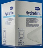 HYDROFILM plus  - Пленочные повязки с впит. подушечкой: 5 х 7,2см; 50 .